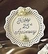 Happy 25th Wedding Anniversary Porcelain Plate Gift