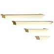 White Ledge 4-pc. Shelf Set - L414W