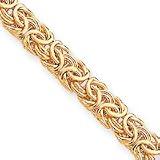 14k Fancy Byzantine Bracelet - 7.25 Inch