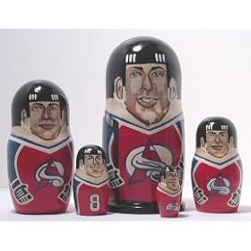 Nested Sports Doll...Colorado Avalanche hockey team. by R&L