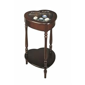 Powell Cherry Heart Curio Table