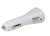 brand new and high-quality white Car Charger for iPhone 3Gs 3G iPod Classic Nano Touch,with LED charging indicator