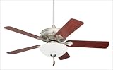 Emerson Ceiling Fans CF775BS / SR100 / CM20 / CFDR 52 Spanish Bay Ceiling Fan in Brushed Steel with