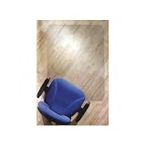 Cleartex UltiMat Polycarbonate Smooth Back Chair Mat for Hard Floors, Clear, 53 x 48 Inches, Rectangular (1213419ER)