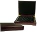 Mahogany Wood Coin Display Case for 2 Trays
