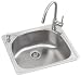Mitrani Titan Steel Mara Single Bowl Topmount/ Undermount Stainless Steel Kitchen Sin...