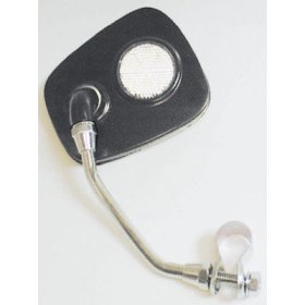 Sunlite Deluxe Bicycle Mirror with White Reflector