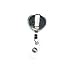 Diamond Heart Rhinestone Retractable Badge Reel/ID Badge Holder