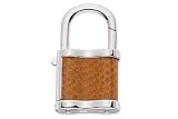 Sterling Silver Brown Leather Keyring