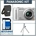 Panasonic Lumix DMC-ZS7S Digital Camera Kit - Silver - with 4GB SD Memory Card, Camera Case, Table Top Tripod