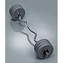 YORK CURL BAR WITH WEIGHT PLATE SET
