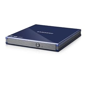 Samsung External Slim DVD-W USB Compatible with Mac and PC SE-S084C/RSLN (Blue)