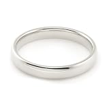 14K White Gold Wedding Bands 3mm comfort-fit