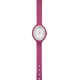 Opex - X3721LA4 - Cyclade - Montre Femme - Quartz Analogique - Cadran Acier Bross� - Bracelet Cuir Fushia