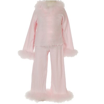 Buy LITTLE CRAZY Kids Clothes PINK MARABOU Outfit Girls 4-6X