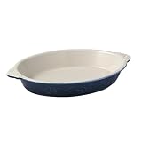 Pfaltzgraff Weir in Your Kitchen 9-by-11-Inch Oval Bake-and-Serve Ceramic Dish, Chicory