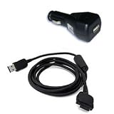 For HP iPAQ 4150/ 4155 Sync/ Charge Cable - Car Charger Bundle