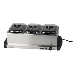 Tristar BP-2979 Rechaud mit 3 B�ckchen edelstahl