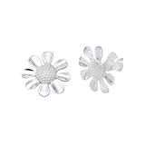 Silver Daisy Stud Earrings
