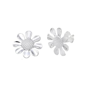 Silver Daisy Stud Earrings
