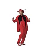 Red Hot Zoot Suit Adult Mens Halloween Costume