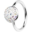 16 Gauge 1/2" Aurora Round Ferido Crystal Captive Belly Ring