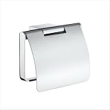 Buy Air Toilet Paper Holder with Cover in Polished Chrome by Smedbo