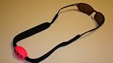 Black Strap With Pink Cork, Original Neoprene Korky, Floating Eyewear Retainer