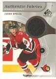 2005-06 SP Game Used Authentic Fabrics #AFSP Jason Spezza - Ottawa Senators (Piece of Authentic Jersey ) (Hockey Cards)