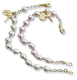 First Communion Pearl Heart Bracelet