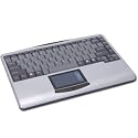 Adesso 2.4 GHZ WIRELESS SLIMTOUCH TOUCHPAD MINI KEYBOARD SILVER W/BLACK KEYS ( WKB-4000US )
