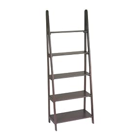Home Star Espresso Ladder Bookcase by Home Star