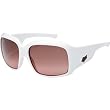 Fox Racing The Confab Adult Casual Wear Sunglasses w/ Free B&F Heart Sticker Bundle - Polished White/G40 Black Gradient