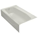 Buy Kohler K-713-95 Villager Bath with Extra 4 Ledge and Left-Hand Drain, Ice Grey by Kohler