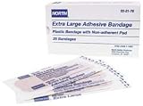 North by Honeywell 032176 Adhesive Bandage, Extra Large, Plastic, 25 per carton