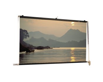 Scenic Roller Manual Matte White 18X18 Square