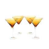 CertifiedInternationalDarkAmber12-ounceMartini,Setof4