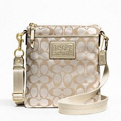 gold coach crossbody