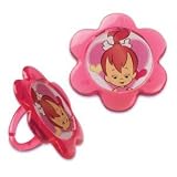 Pebbles Flintstone Cupcake Rings - 12ct