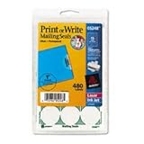Avery Perforated Mailing Seals, Clear, 480 per Pack