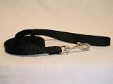Single Thick Nylon Lead with Swivel Snap, 5/8 x 4' Black