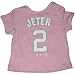 New York Yankees Derek Jeter Pink Newborn Name and Number T-Shirt3-6 Months