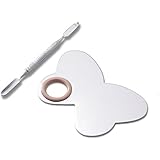 Your Choice Fashion Stainless Steel Butterfly Shape Makeup Palette Spatula Very Handy Makeup Nail-art Manicure Artist Tool for Blending Pigment Cosmetic Foundation Shades
