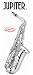 Jupiter Intermediate Silver Eb Alto Saxophone 767S