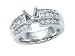 0.90 cts Round Diamonds Engagement Ring - Platinum, 18kt White or Yellow Gold