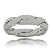 Braided Fashion Wave Ring in Polished Sterling Silver