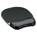 Electronics : Fellowes 91121 Mouse Pad with Wrist Rest [Crystal Gel, Black]