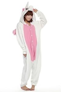 Amour - Kigurumi Sleepsuit Pajamas Costume Cosplay Unicorn Homewear Lounge Wear Ightwear (M, Pink Unicorn)
