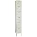 Lyon PP5332 6 Tier Steel Locker Unit with 1 Frame, 12" Width x 12" Depth x 72" Height, Putty