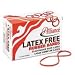 ALLIANCE RUBBER Latex-Free Orange Rubber Bands, Size 117B, 1/8 x 7, 250 per Box